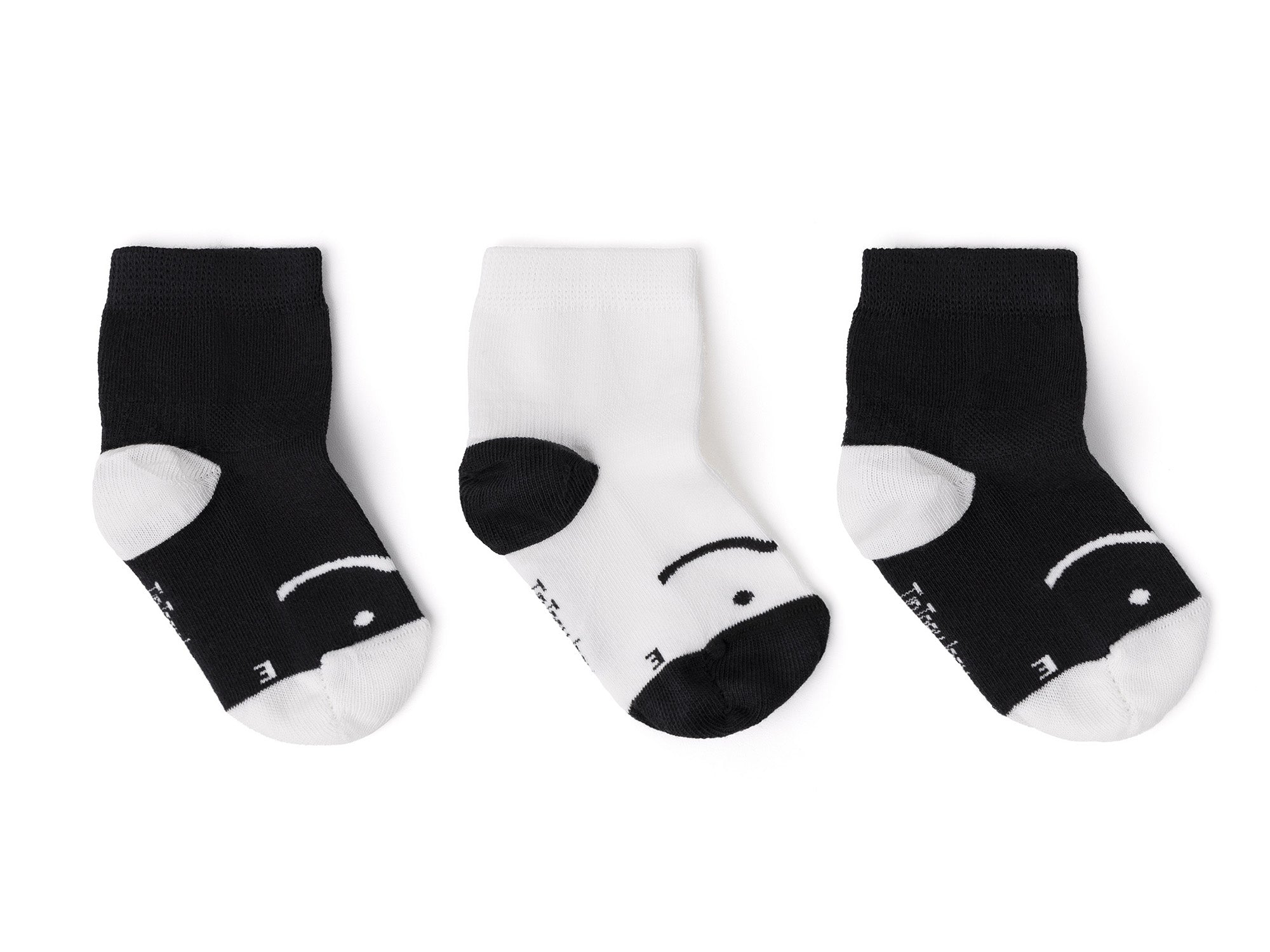 Kit de calcetines descalzos Tip Toey Joey - Blanco y negro