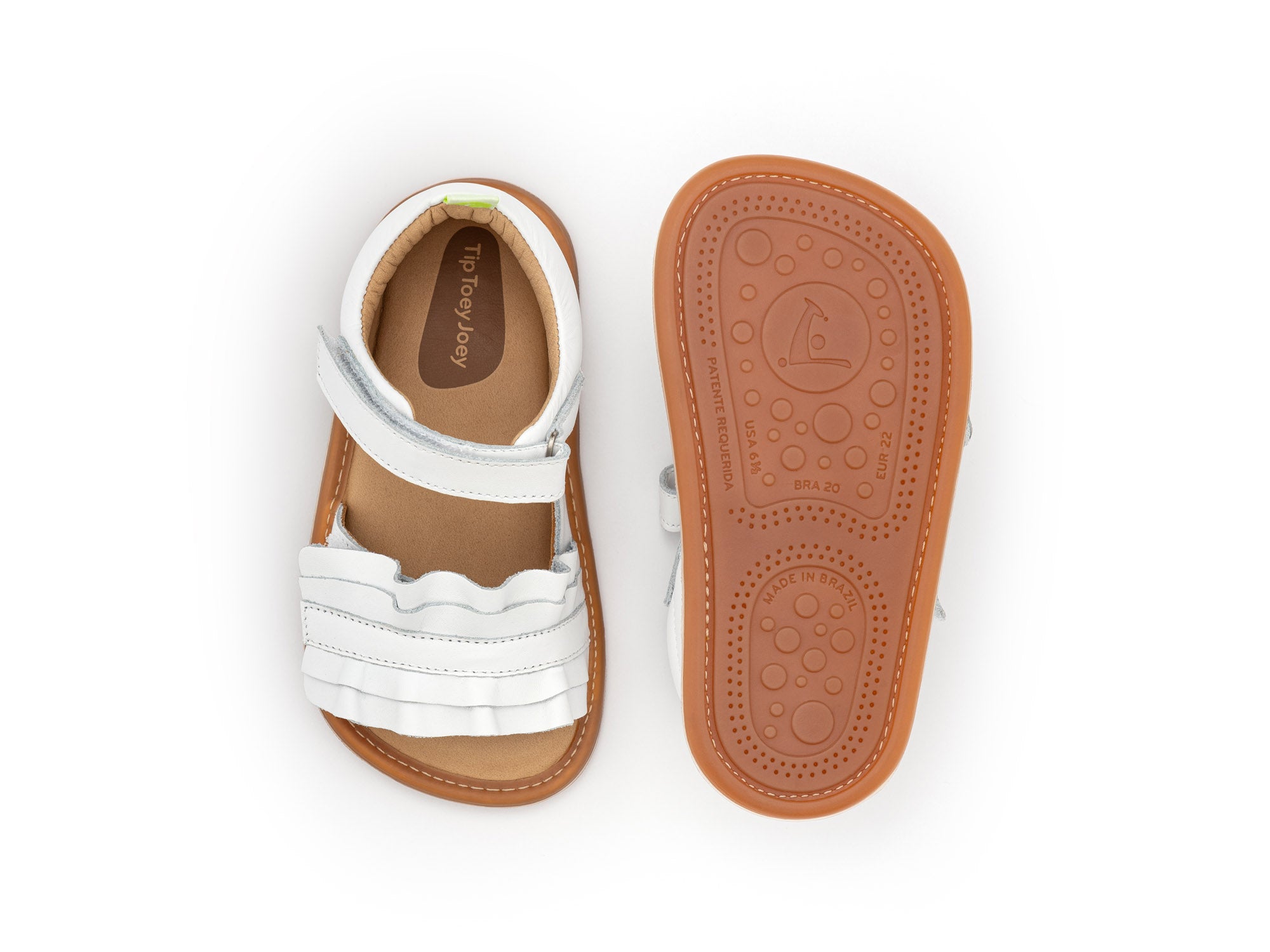 Sandalias TIP TOEY JOEY para niños - Blanco Ruffy