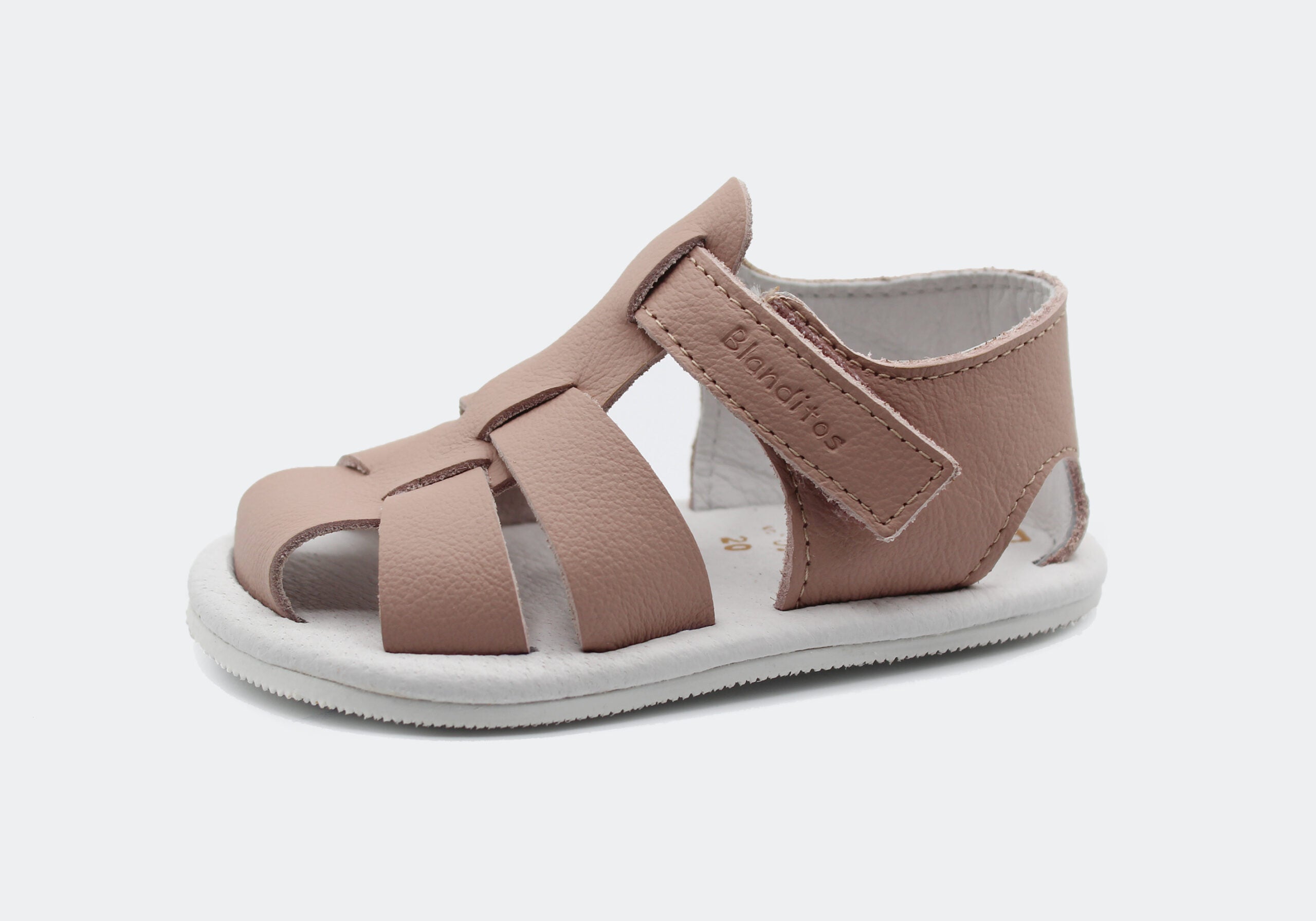 Sandalias que respetan los pies de los niños - Blanditos Boga Rosa
