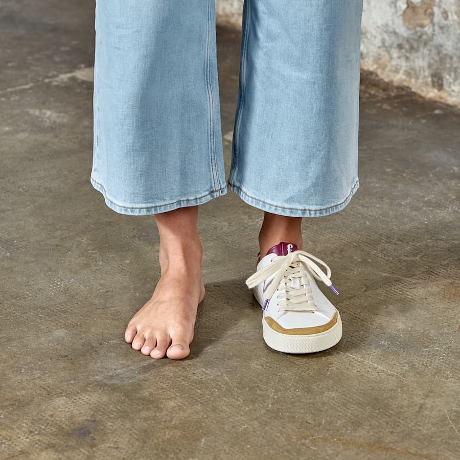 MyFleeters - Zapatillas deportivas descalzas para adultos en color morado limón