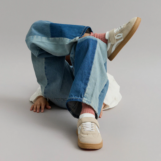 Zapatillas cómodas para los pies de los niños - Lejan One Beige