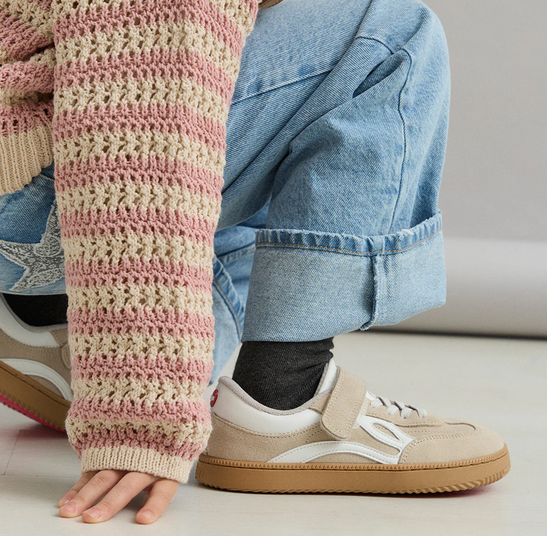 Zapatillas cómodas para los pies de los niños - Lejan One Beige
