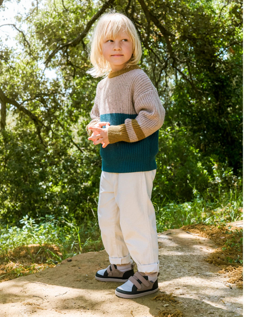 Zapatillas descalzas para niños - Muris Petra Mini Denim Blue