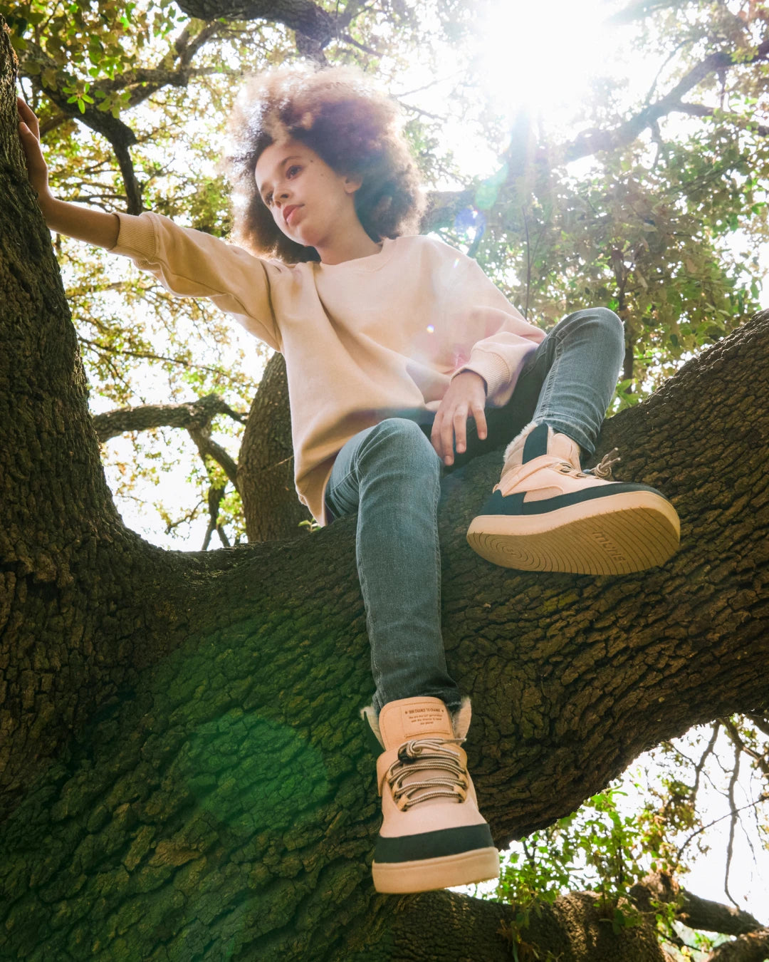 Zapatillas descalzas para niños - Muris Petra Mini Denim Blue
