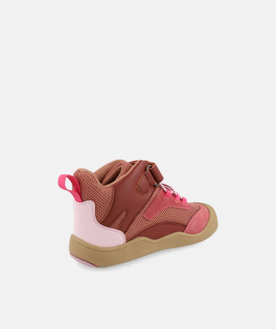 Botas veganas impermeables que respetan los pies de los niños - Blanditos Hera Rosa