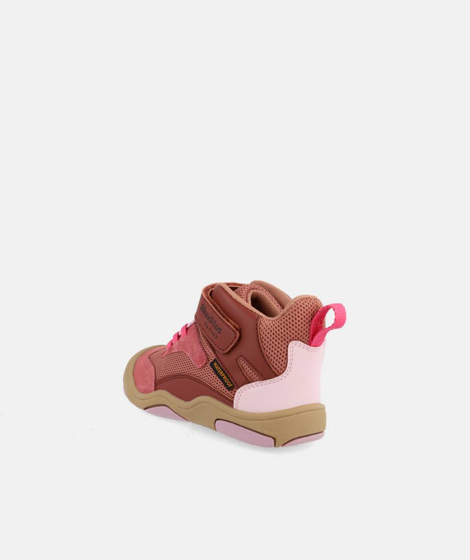 Botas veganas impermeables que respetan los pies de los niños - Blanditos Hera Rosa