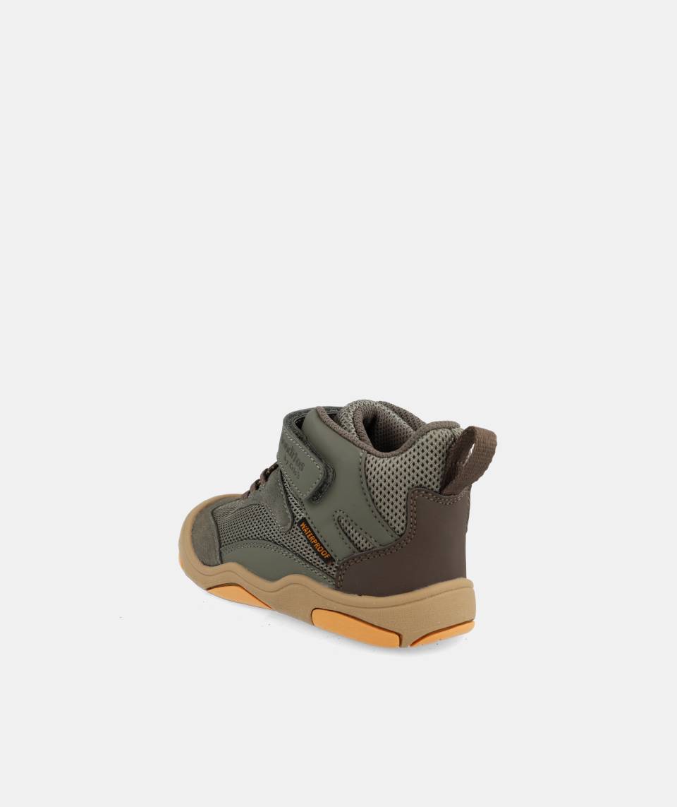 Botas veganas impermeables que respetan los pies de los niños - Blanditos Hera Verde