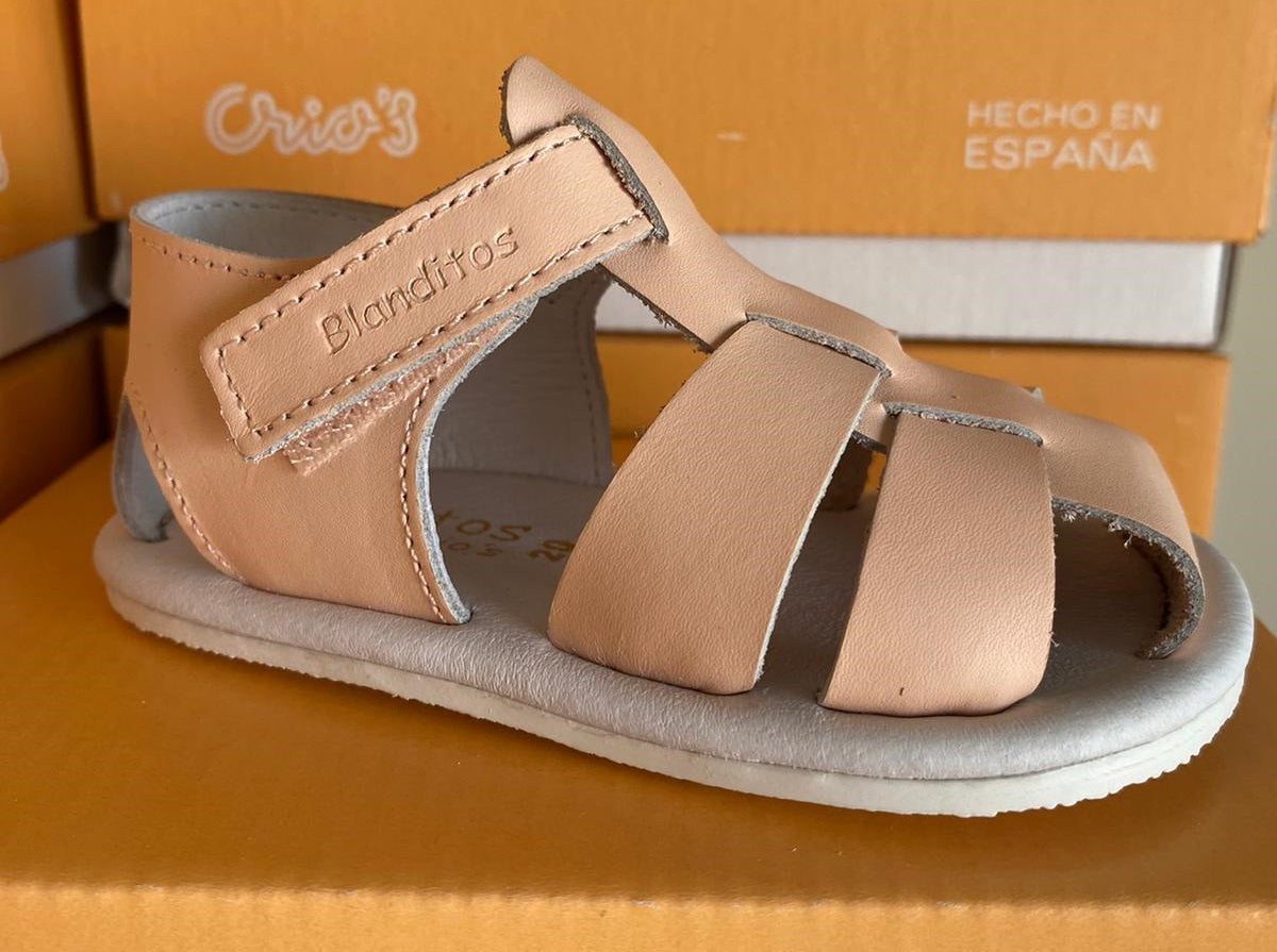 Sandalias que respetan los pies de los niños - Blanditos Cielo Rosa Baby