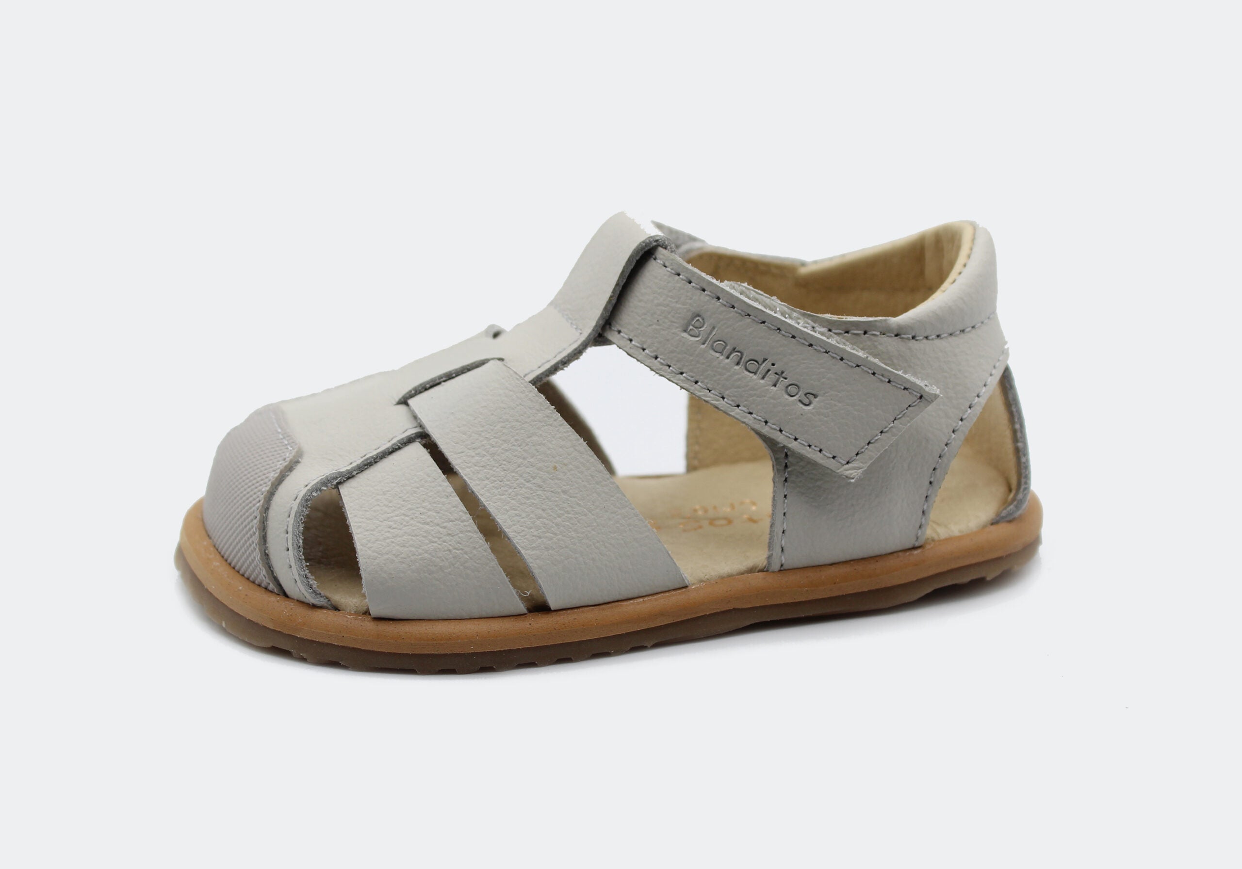Sandalias que respetan los pies de los niños - Blanditos Costa Gris