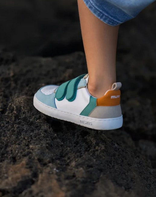 Zapatos descalzos para niños - Muris Petra Junior Azul Turquesa