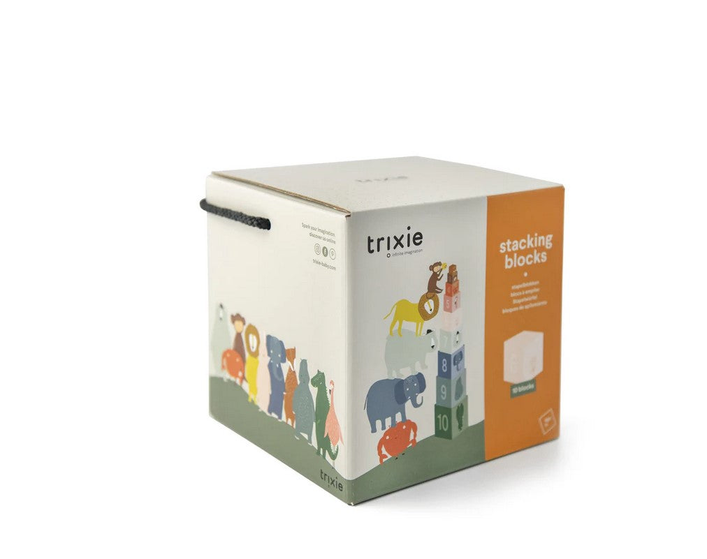 Juego de 10 cubos apilables - Trixie