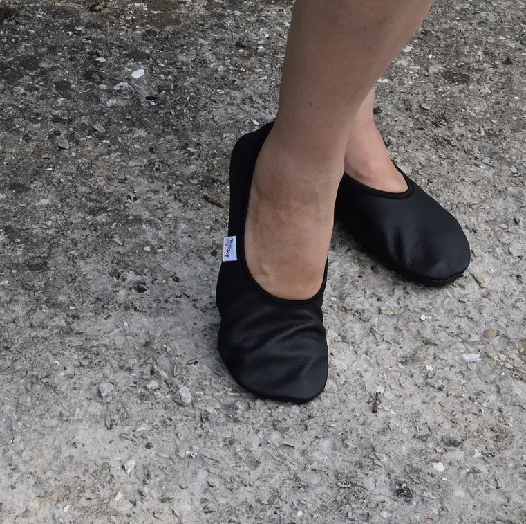 Zapatillas de gimnasia descalzas - Negras - Adulto