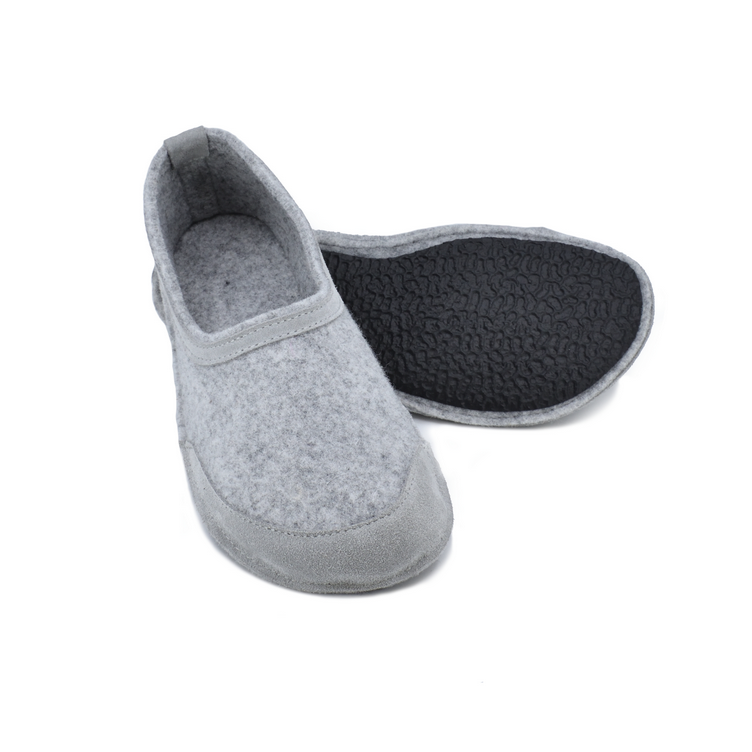 Zapatillas cómodas para pies de adulto en color gris - Omaking