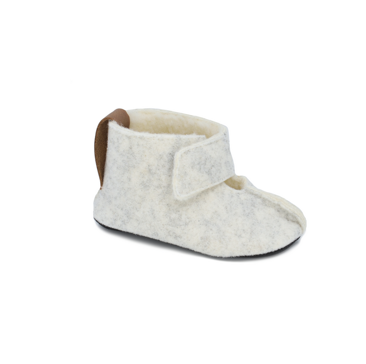 Zapatillas blancas respetuosas con los pies del niño - Omaking
