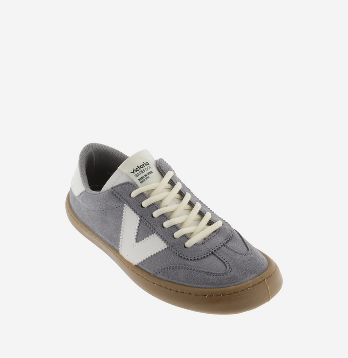 Zapatillas Descalzas Adulto Piel y Ante - Victoria Olmo Serraje Gris