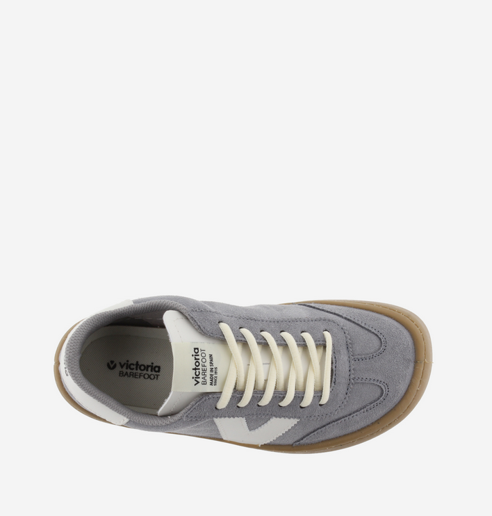 Zapatillas Descalzas Adulto Piel y Ante - Victoria Olmo Serraje Gris