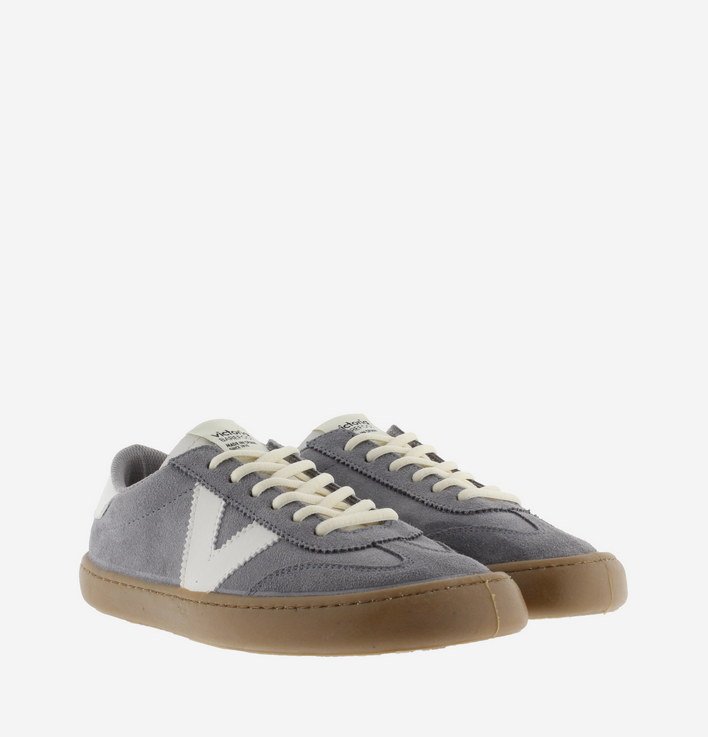 Zapatillas Descalzas Adulto Piel y Ante - Victoria Olmo Serraje Gris