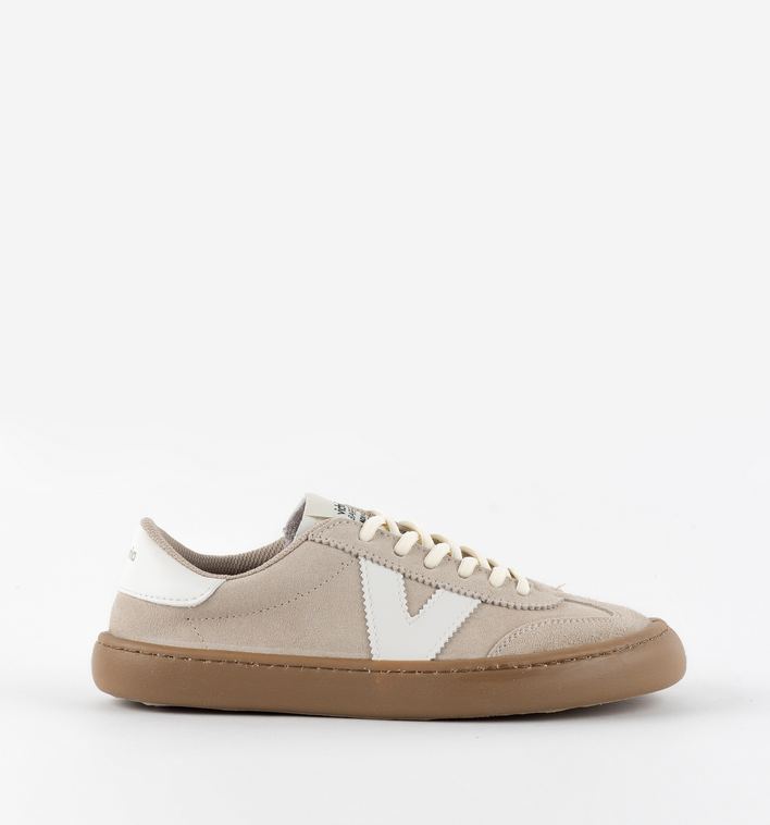 Zapatillas Descalzas Adulto Piel y Ante - Victoria Olmo Serraje Arena