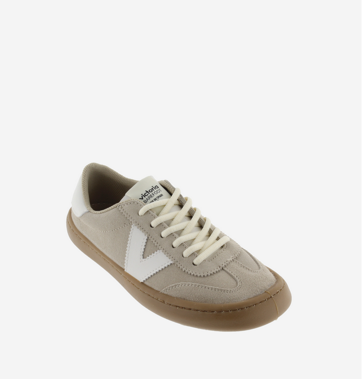 Zapatillas Descalzas Adulto Piel y Ante - Victoria Olmo Serraje Arena