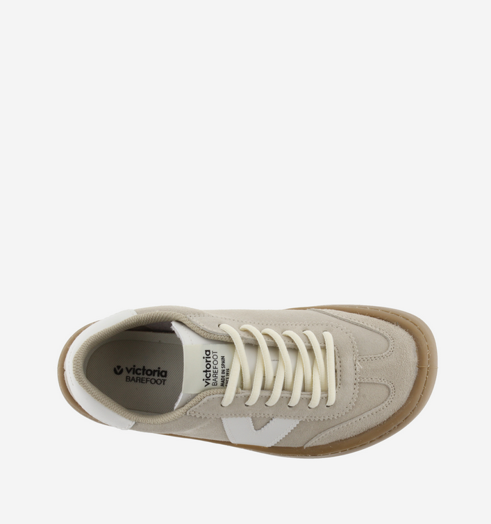 Zapatillas Descalzas Adulto Piel y Ante - Victoria Olmo Serraje Arena