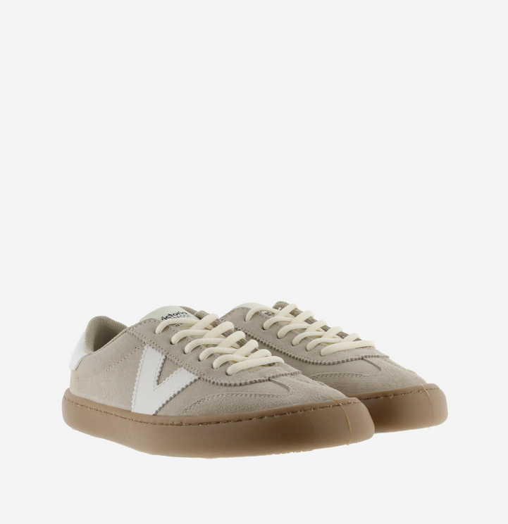 Zapatillas Descalzas Adulto Piel y Ante - Victoria Olmo Serraje Arena