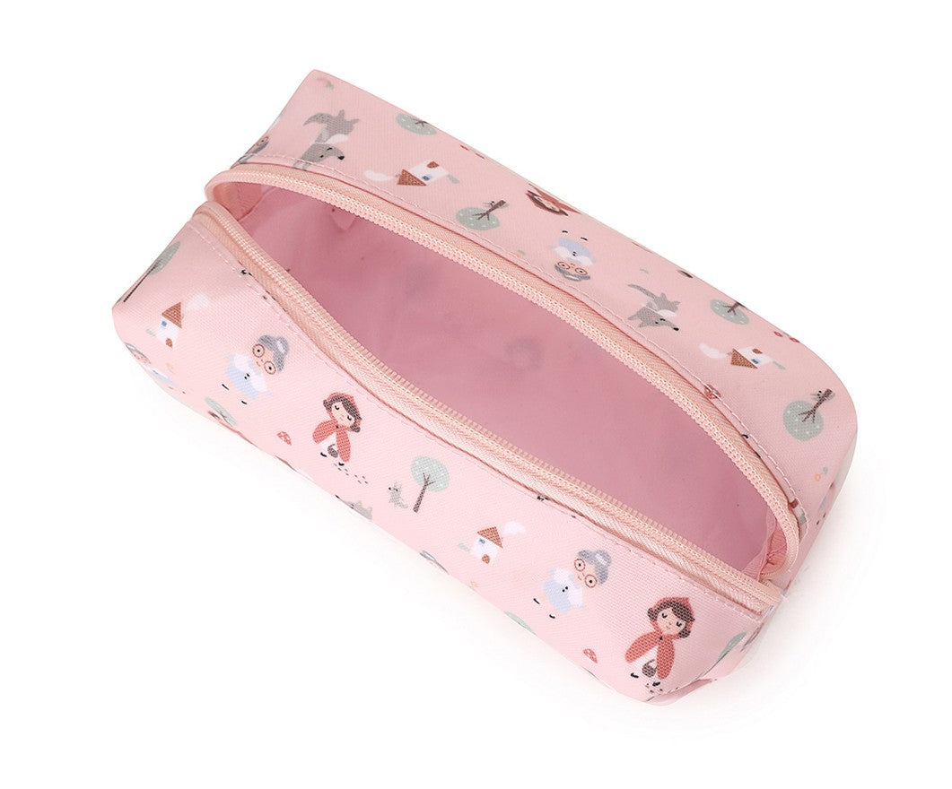 Estuche para lápices rojo pequeño