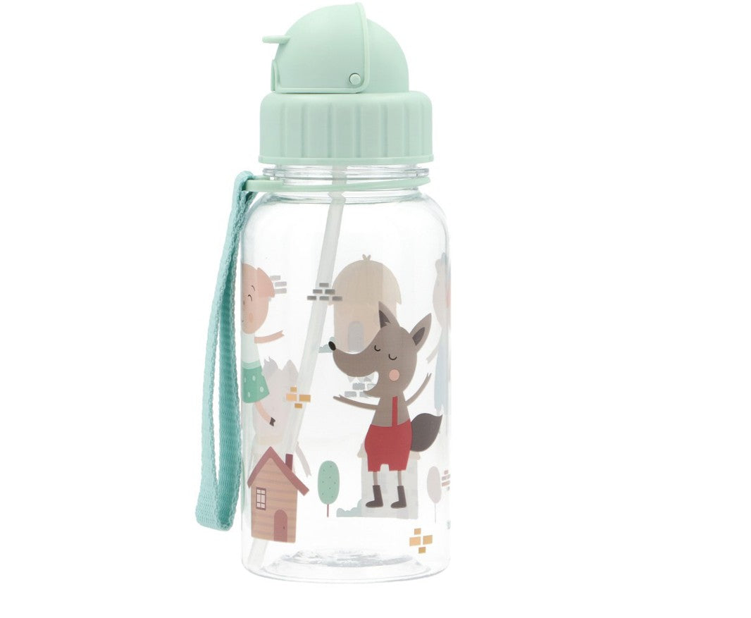 Botella de agua reutilizable Los tres cerditos