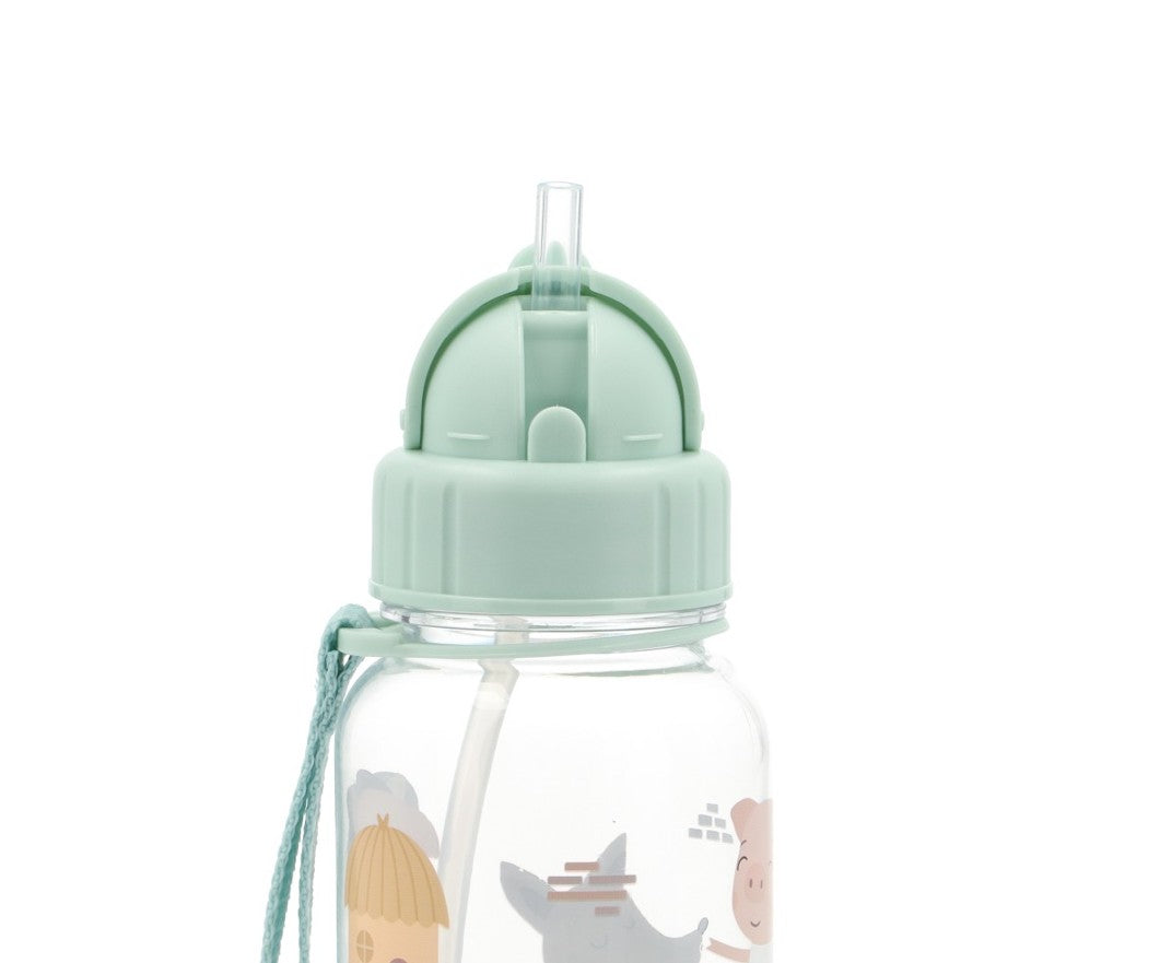 Botella de agua reutilizable Los tres cerditos