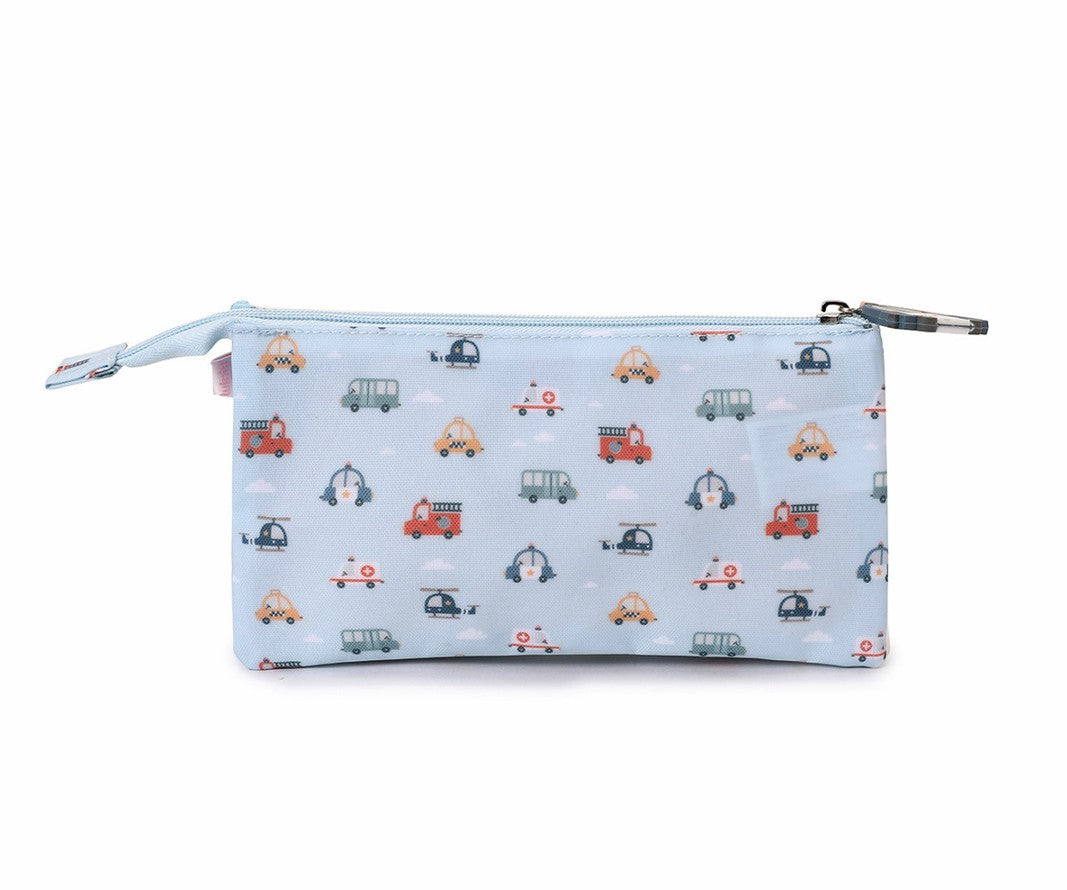 Estuche para lápices de 3 compartimentos City Cars