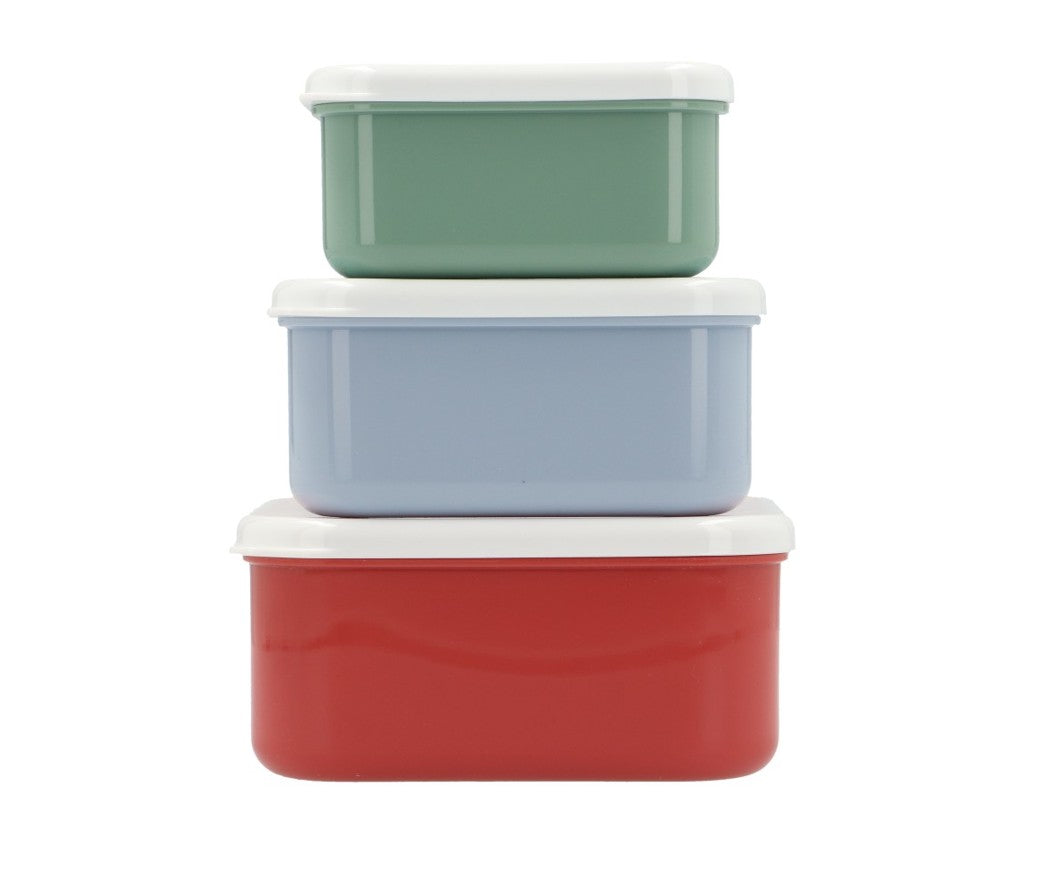 Juego de 3 cajitas rojas para comida