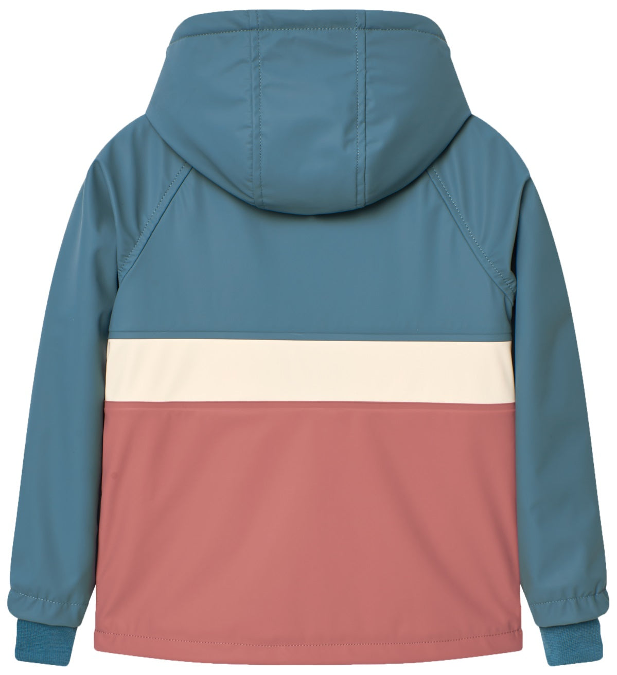 Chaqueta impermeable azul y ladrillo con forro cálido - WaterLemon