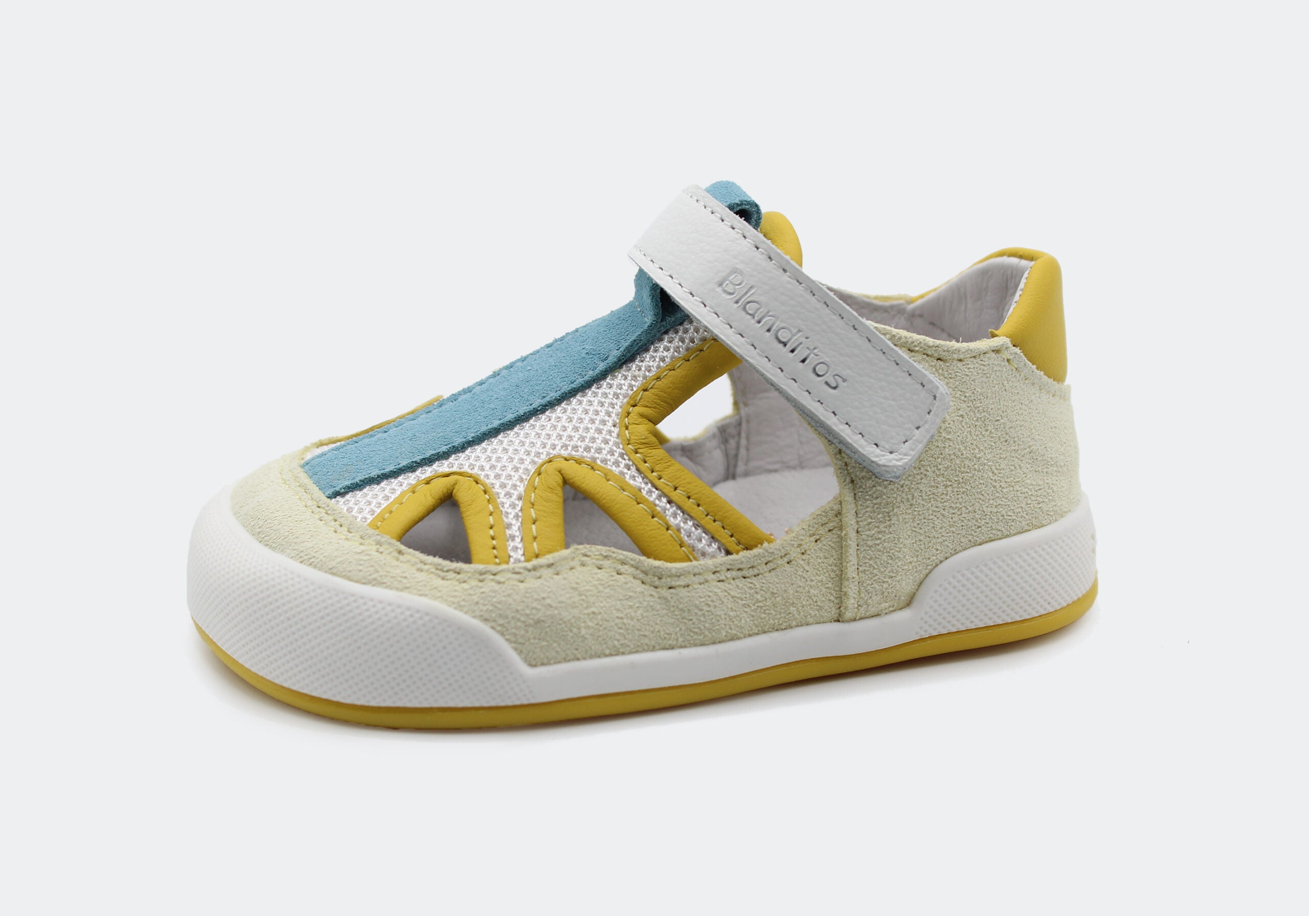 Sandalias que respetan los pies de los niños - Blanditos Estela Combi Amarillo