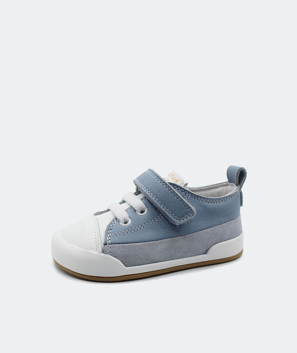 Zapatillas deportivas que respetan los pies de los niños - Blanditos Galeón Azul