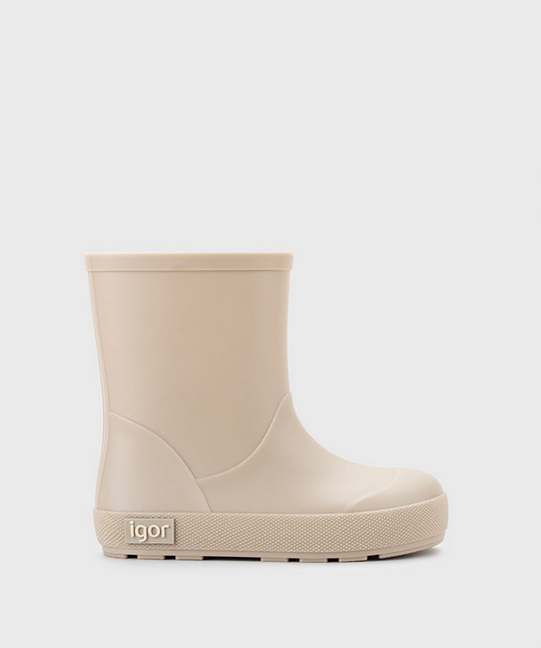 Botas impermeables que respetan los pies de los niños - Igor Yogi Beige