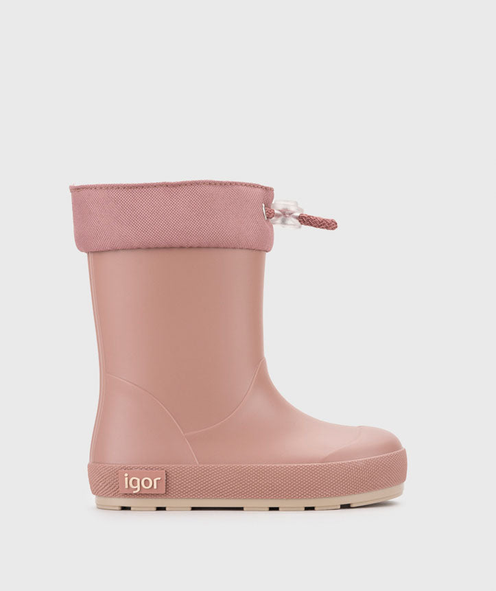 Botas impermeables que respetan los pies de los niños - Igor Yogi DK Cuello Rosa
