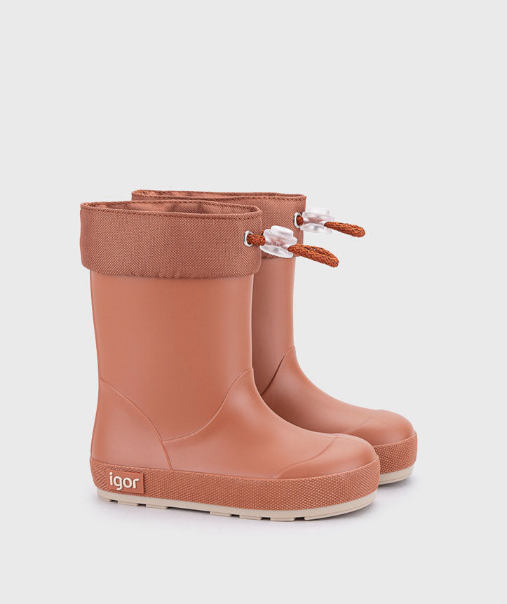 Botas impermeables que respetan los pies de los niños - Igor Yogi DK Cuello Teja