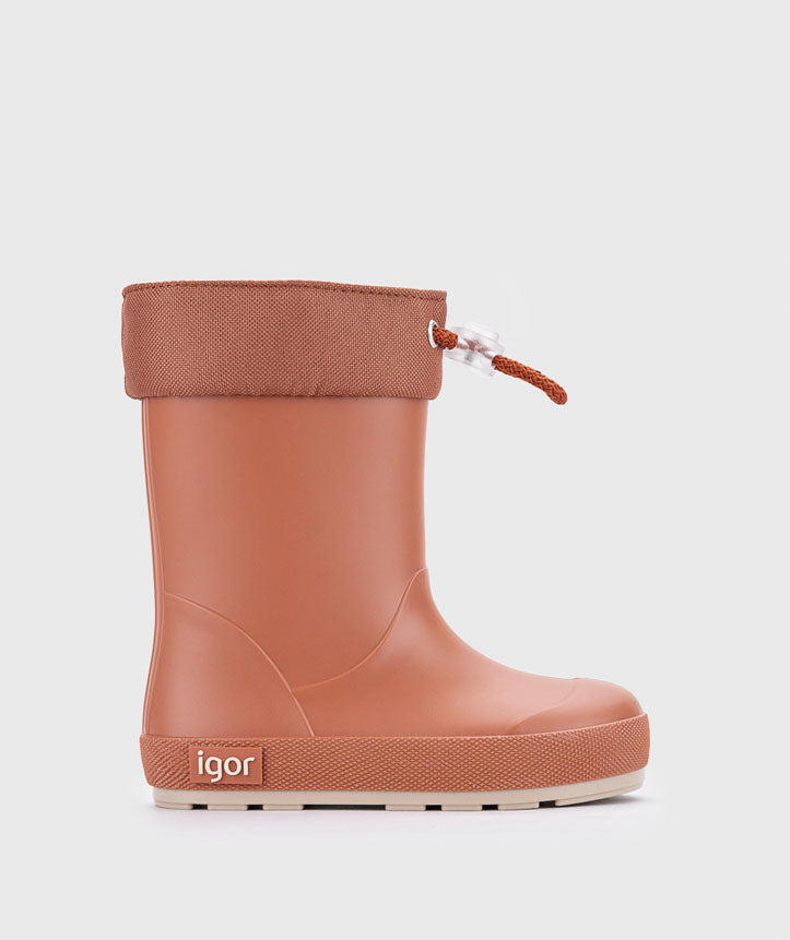 Botas impermeables que respetan los pies de los niños - Igor Yogi DK Cuello Teja