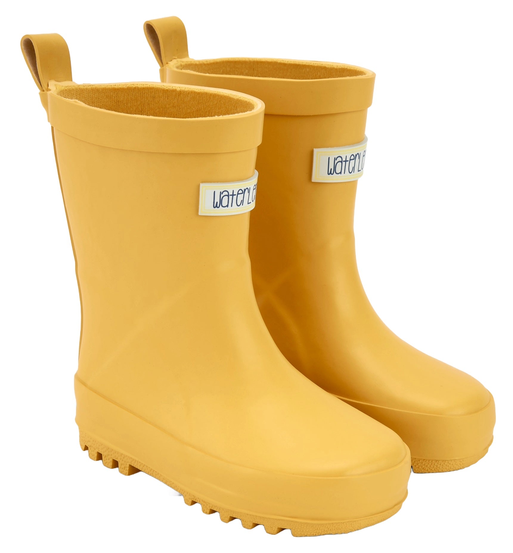 Botas impermeables que respetan los pies de los niños - Amarillo Agua y Limón
