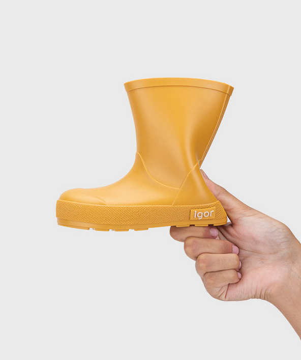 Botas impermeables que respetan los pies de los niños - Igor Yogi Amarillo