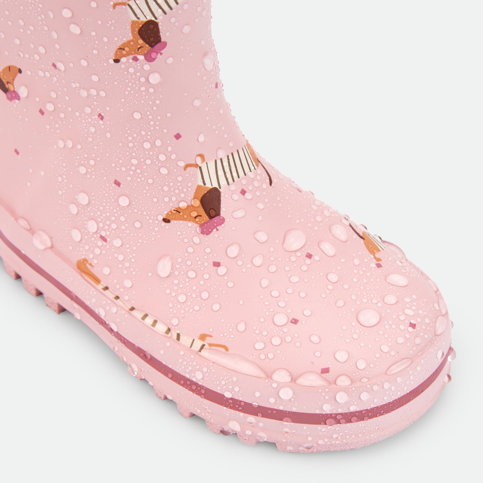 Botas impermeables que respetan los pies de los niños - WaterLemon Pink