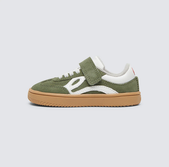 Zapatillas cómodas para los pies de los niños - Lejan One Kaki