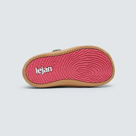 Zapatillas cómodas para los pies de los niños - Lejan One Kaki