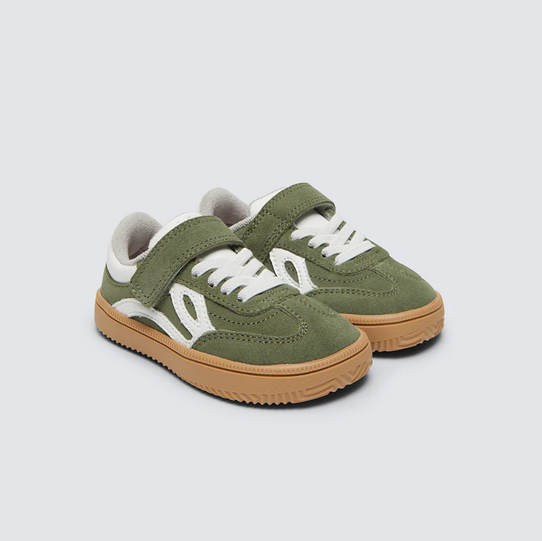 Zapatillas cómodas para los pies de los niños - Lejan One Kaki