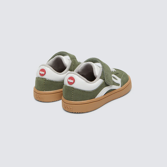 Zapatillas cómodas para los pies de los niños - Lejan One Kaki