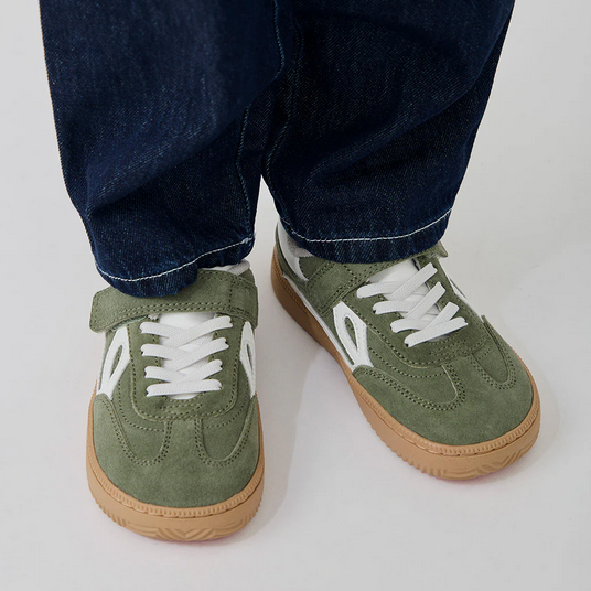 Zapatillas cómodas para los pies de los niños - Lejan One Kaki