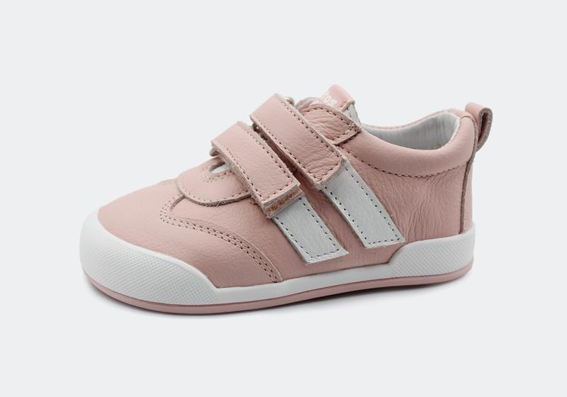 Zapatillas deportivas que respetan los pies de los niños - Blanditos Milán Rosa