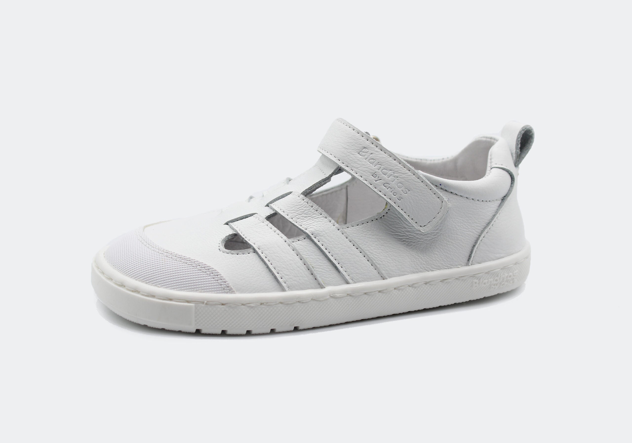 Sandalias que respetan los pies de los niños - Blanditos Milos Blanco
