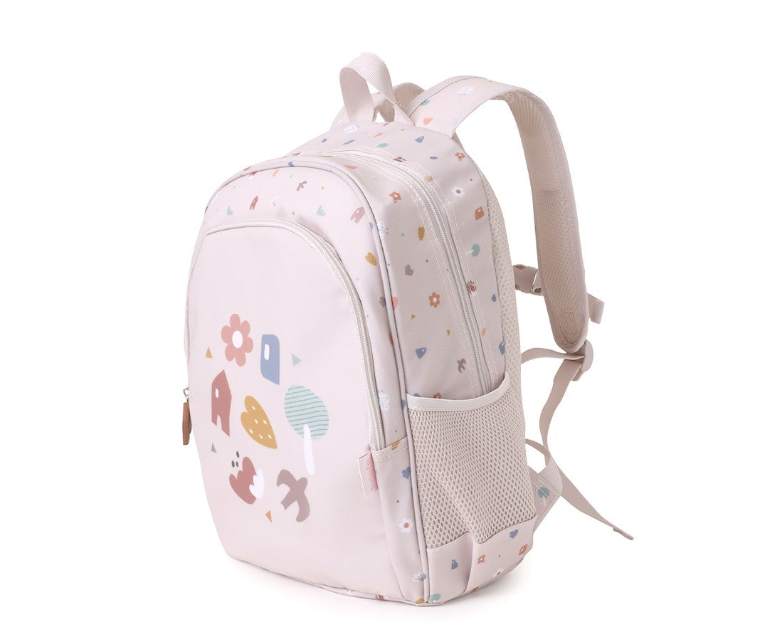 Mochila mediana con llavero geométrico de naturaleza