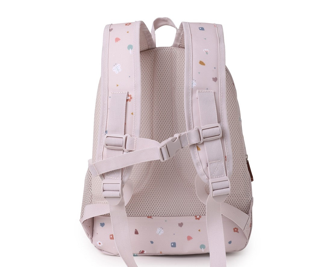 Mochila mediana con llavero geométrico de naturaleza