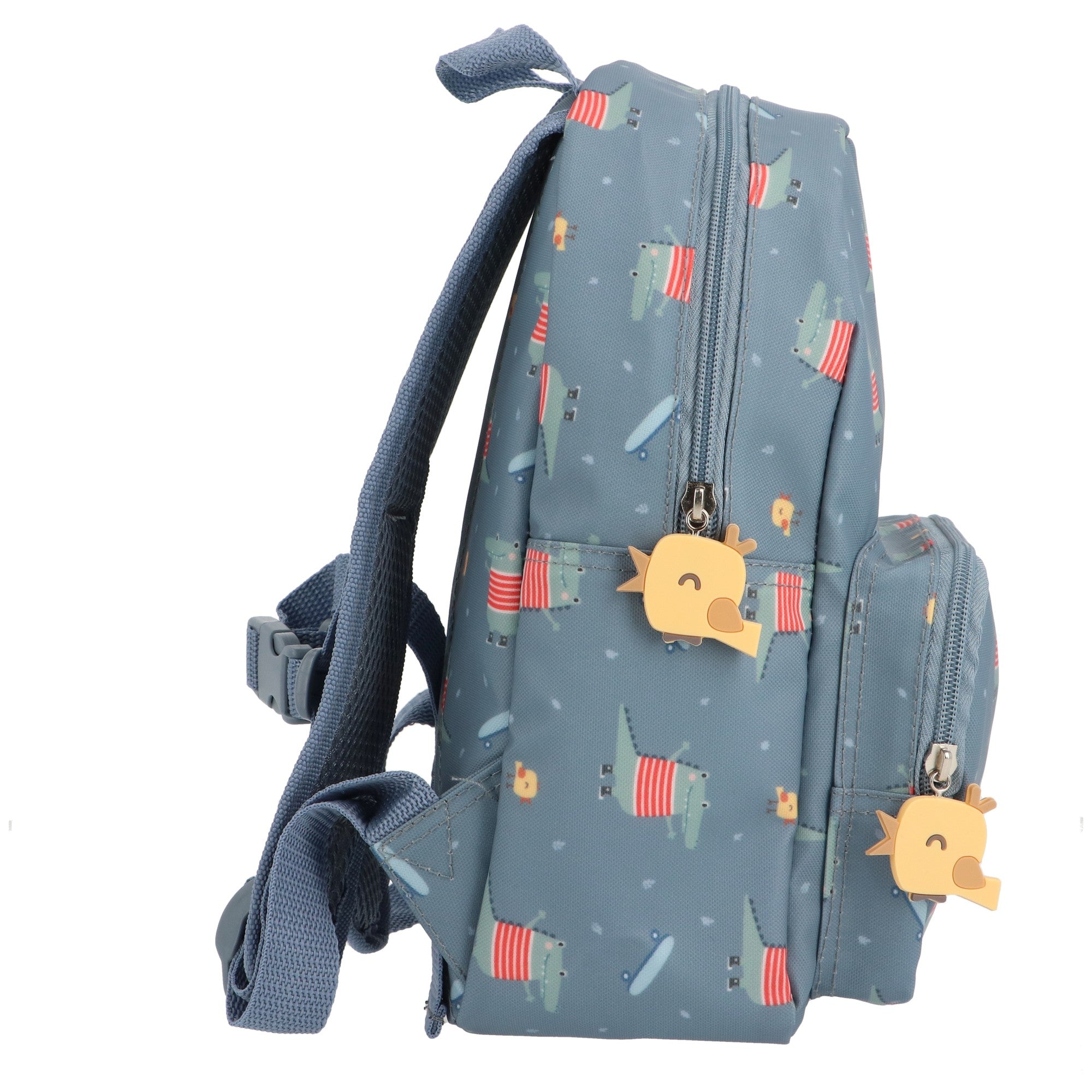 Conjunto Preescolar Mochila + Bolsa Impermeable + Botella de Agua - Tutete Croc